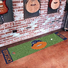 Chicago Bears Putting Green Mat - 1.5ft. x 6ft., NFL Vintage, 32565