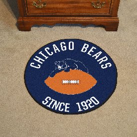 Chicago Bears Roundel Rug - 27in. Diameter, NFL Vintage, 32566