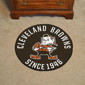 Cleveland Browns Roundel Rug - 27in. Diameter, NFL Vintage, 32581