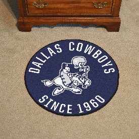 Dallas Cowboys Roundel Rug - 27in. Diameter, NFL Vintage, 32586