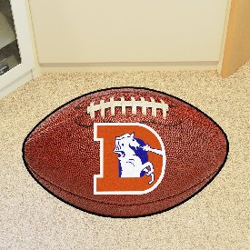 Denver Broncos Vintage Football Mat, AGS-32588 Denver Broncos Vintage Football Mat, AGS-32588
