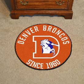 Denver Broncos Vintage Roundel Mat, AGS-32591 Denver Broncos Vintage Roundel Mat, AGS-32591