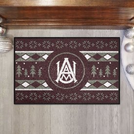 Alabama A&M Bulldogs Holiday Sweater Starter Mat Accent Rug - 19in. x 30in., 32716