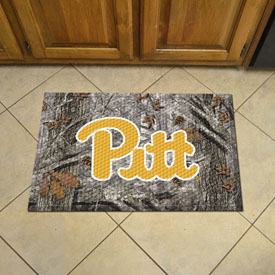 Pitt Panthers Rubber Scraper Door Mat Camo, 32896