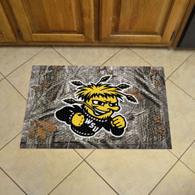 Wichita State Rubber Scraper Door Mat, 32898