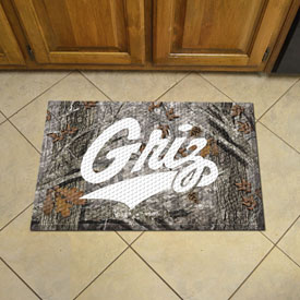 Montana Grizzlies Rubber Scraper Door Mat Camo, 32912