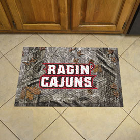 Louisiana-Lafayette Rubber Scraper Door Mat, 32978