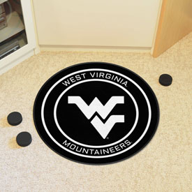 West Virginia Hockey Puck Rug - 27in. Diameter, 33227