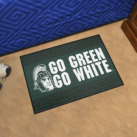 Michigan State Starter Mat Accent Rug - 19in. x 30in. Slogan Design, 33408