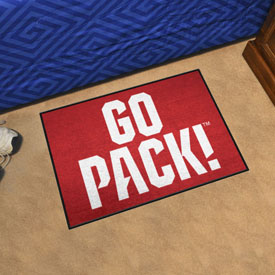 NC State Starter Mat Accent Rug - 19in. x 30in. Slogan Design, 33410