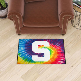 Michigan State Spartans Tie Dye Starter Mat Accent Rug - 19in. x 30in., 34034