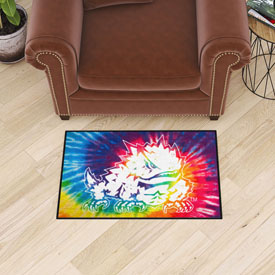TCU Horned Frogs Tie Dye Starter Mat Accent Rug - 19in. x 30in., 34053