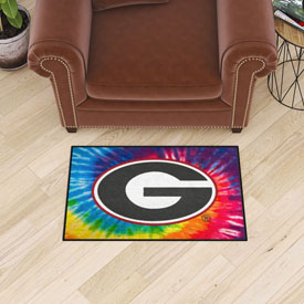 Georgia Bulldogs Tie Dye Starter Mat Accent Rug - 19in. x 30in., 34060