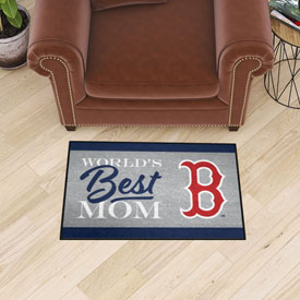 Boston Red Sox World's Best Mom Starter Mat Accent Rug - 19in. x 30in., 34090