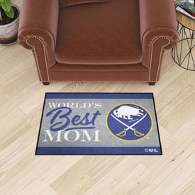 Buffalo Sabres World's Best Mom Starter Mat Accent Rug - 19in. x 30in., 34140