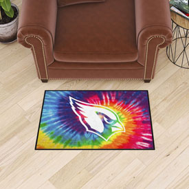 Arizona Cardinals Tie Dye Starter Mat Accent Rug - 19in. x 30in., 34243