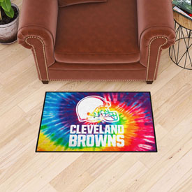 Cleveland Browns Tie Dye Starter Mat Accent Rug - 19in. x 30in., 34250