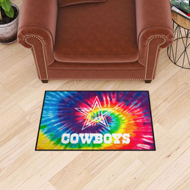 Dallas Cowboys Tie Dye Starter Mat Accent Rug - 19in. x 30in., 34251