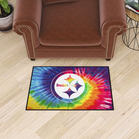 Pittsburgh Steelers Tie Dye Starter Mat Accent Rug - 19in. x 30in., 34269