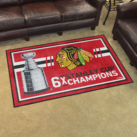 Chicago Blackhawks Dynasty 4ft. x 6ft. Plush Area Rug, 34301