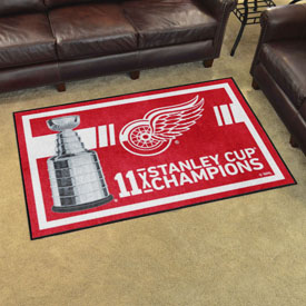 Detroit Red Wings Dynasty 4ft. x 6ft. Plush Area Rug, 34309