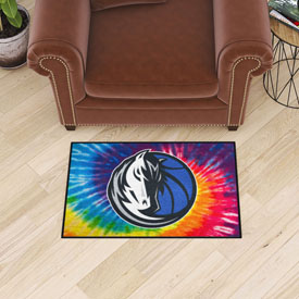 Dallas Mavericks Tie Dye Starter Mat Accent Rug - 19in. x 30in., 34379