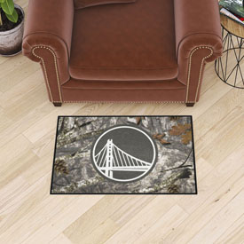 Golden State Warriors Camo Starter Mat Accent Rug - 19in. x 30in., 34384