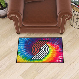 Portland Trail Blazers Tie Dye Starter Mat Accent Rug - 19in. x 30in., 34415
