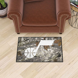 Utah Jazz Camo Starter Mat Accent Rug - 19in. x 30in., 34422