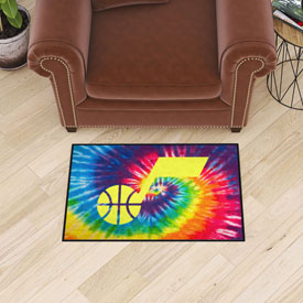 Utah Jazz Tie Dye Starter Mat Accent Rug - 19in. x 30in., 34423