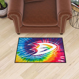 Anaheim Ducks Tie Dye Starter Mat Accent Rug - 19in. x 30in., 34460