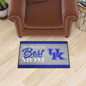 Kentucky Wildcats World's Best Mom Starter Mat Accent Rug - 19in. x 30in., 34549