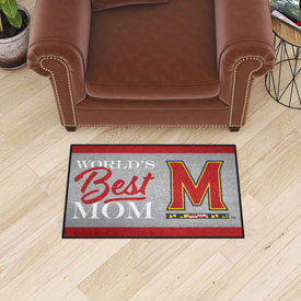 Maryland Terrapins World's Best Mom Starter Mat Accent Rug - 19in. x 30in., 34553