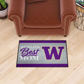 Washington Huskies World's Best Mom Starter Mat Accent Rug - 19in. x 30in., 34592