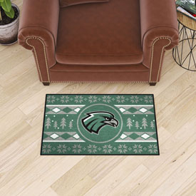 Northeastern State Riverhawks Holiday Sweater Starter Mat Accent Rug - 19in. x 30in., 34900