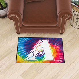 Arizona Diamondbacks Tie Dye Starter Mat Accent Rug - 19in. x 30in., 34913
