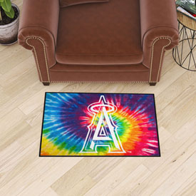Los Angeles Angels Tie Dye Starter Mat Accent Rug - 19in. x 30in., 34937