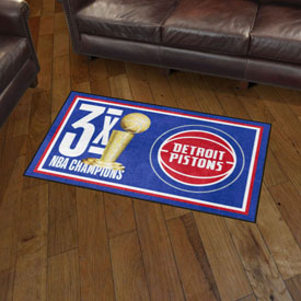 Detroit Pistons Dynasty Plush Area Rug, AGS-35088 Detroit Pistons Dynasty Plush Area Rug, AGS-35088