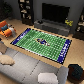 Baltimore Ravens 6 ft. x 10 ft. Plush Area Rug, 35139