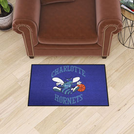 NBA Retro Charlotte Hornets Starter Mat Accent Rug - 19in. x 30in., AGS-35240 NBA Retro Charlotte Hornets Starter Mat Accent Rug - 19in. x 30in., AGS-35240