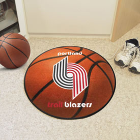 NBA Retro Portland Trail Blazers Basketball Rug - 27in. Diameter, 35383