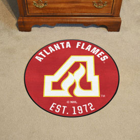 NHLRETRO Atlanta Flames Roundel Rug - 27in. Diameter, 35434