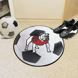 Georgia Bulldogs Soccer Ball Rug - 27in. Diameter, 35699