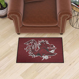South Carolina Gamecocks Starter Mat Accent Rug - 19in. x 30in. - C with Gamecock Primary Logo - Red, 35838