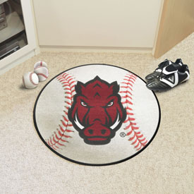 Arkansas Razorbacks Baseball Rug - 27in. Diameter, 35870