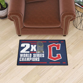 Cleveland Guardians Dynasty Starter Mat Accent Rug - 19in. x 30in., 36045