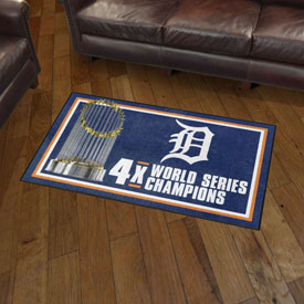 Detroit Tigers Dynasty Plush Area Rug, AGS-36051 Detroit Tigers Dynasty Plush Area Rug, AGS-36051