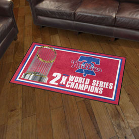 Philadelphia Phillies Dynasty Plush Area Rug, AGS-36092 Philadelphia Phillies Dynasty Plush Area Rug, AGS-36092