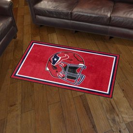 Houston Texans Plush Area Rug - Texans Alternate Helmet Logo, AGS-36194