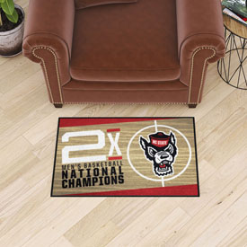 NC State Wolfpack Dynasty Starter Mat Accent Rug - 19in. x 30in., 36280